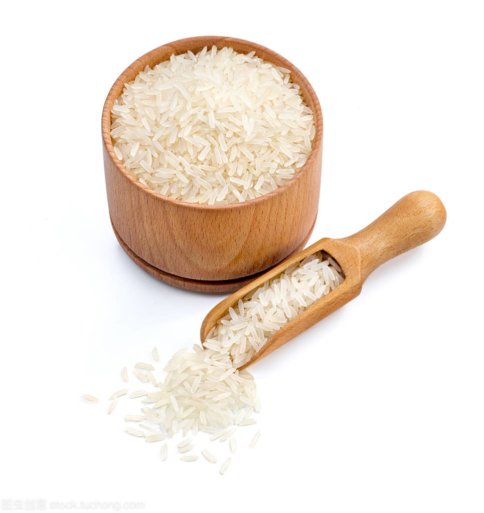 木碗与勺 蒸谷米的朴素之美